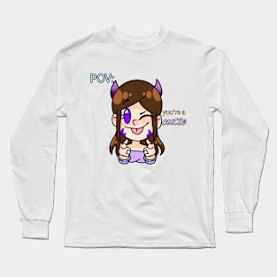 Finger Guns (w/text) Long Sleeve T-Shirt